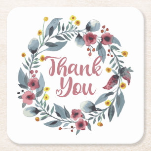 Dessous De Verre Carré Thank You note