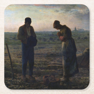 Dessous De Verre Carré The Angelus, Jean-François Millet, 1857-1859