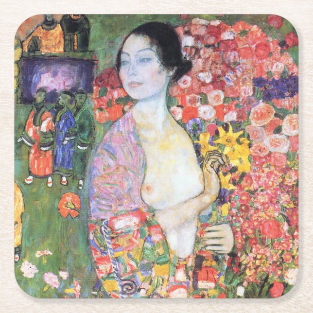 Dessous De Verre Carré The Dancer, Gustav Klimt (Devant)