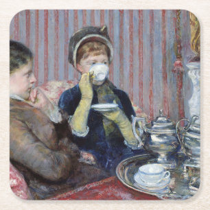 Dessous De Verre Carré Thé de l'après-midi, Mary Cassatt