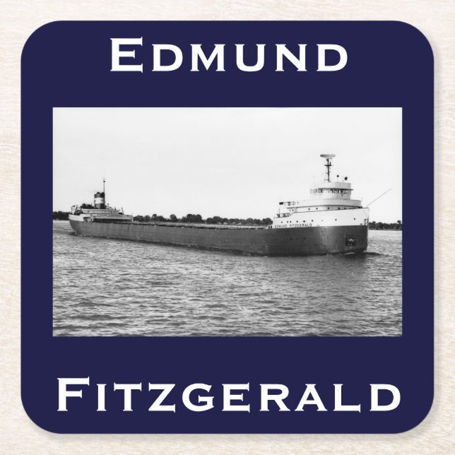Dessous De Verre Carré The Edmund Fitzgerald (Devant)