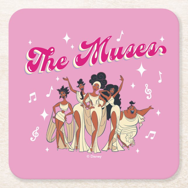 Dessous De Verre Carré The Muses Square Paper Coaster (Devant)