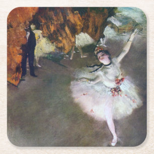 Dessous De Verre Carré The Star, Ballerina, Edgar Degas, 1878