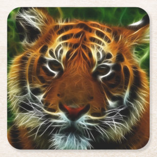 DESSOUS DE VERRE CARRÉ TIGER