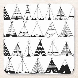 Dessous De Verre Carré Tipi inspiré