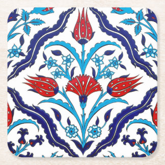 Dessous De Verre Carré Titres d'Iznik