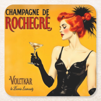Dessous De Verre Carré Toast au Champagne
