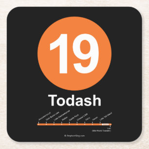 Dessous De Verre Carré Todash