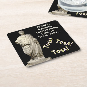 Dessous De Verre Carré Toga ! Toga ! Toga !
