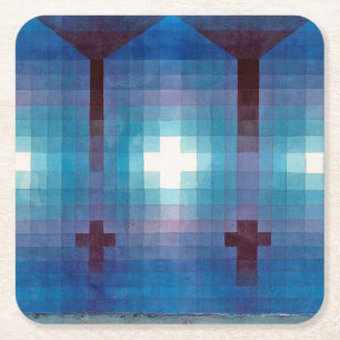 Dessous De Verre Carré Tombe en trois, Klee