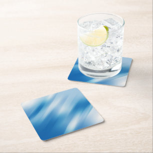 Dessous De Verre Carré Topaze bleue