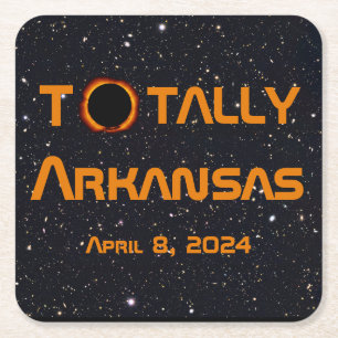 Dessous De Verre Carré Totalement Arkansas 2024 Solar Eclipse