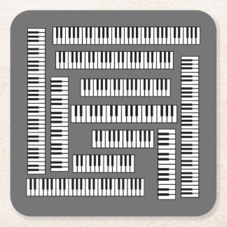 Dessous De Verre Carré Touches de piano EV