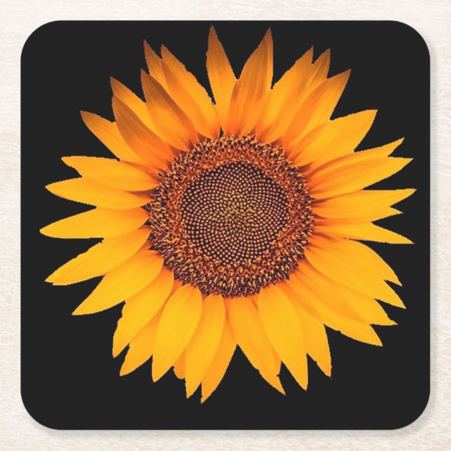 Dessous De Verre Carré Tournesol (Devant)
