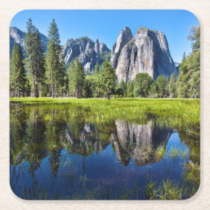 Dessous De Verre Carré Tranquilité dans Yosemite