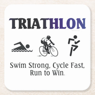 Dessous De Verre Carré Triathlon SUPÉRIEUR