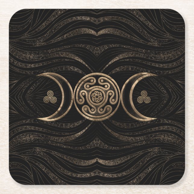Dessous De Verre Carré Triple Lune Hécate Wheel (Devant)
