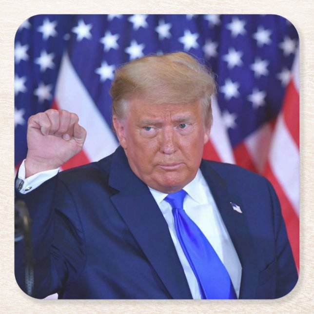 Dessous De Verre Carré Trump 224 Reprendre l'Amérique (Devant)