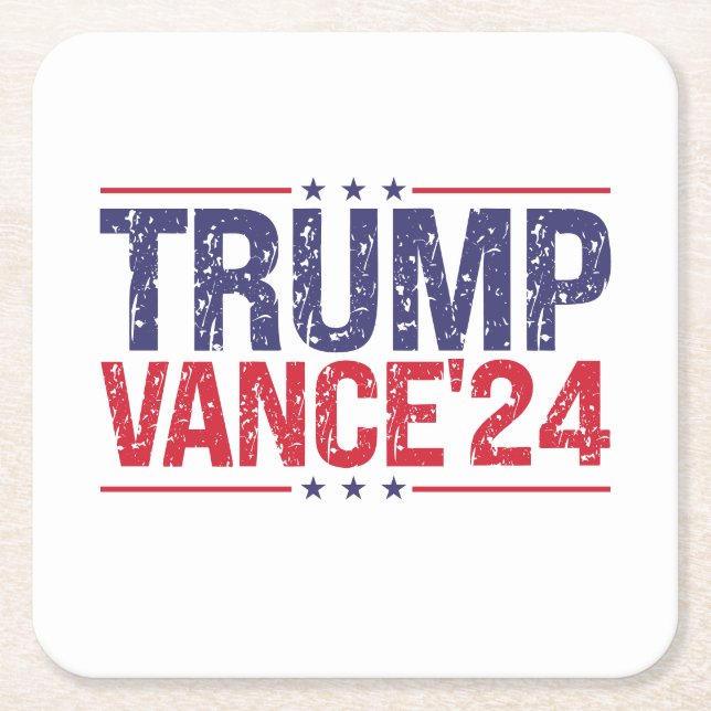 Dessous De Verre Carré Trump Vance 2024 (Devant)