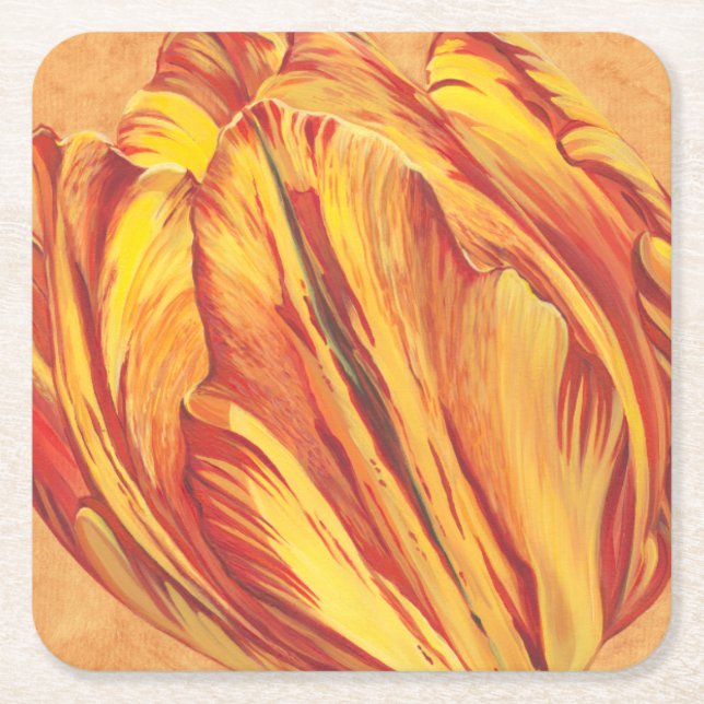 Dessous De Verre Carré Tulip Power I (Devant)
