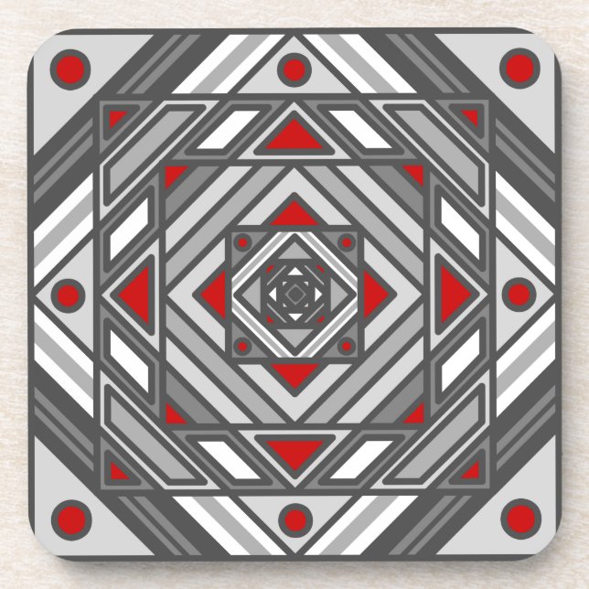 Dessous de verre Carré Tunnel Vision (Devant)