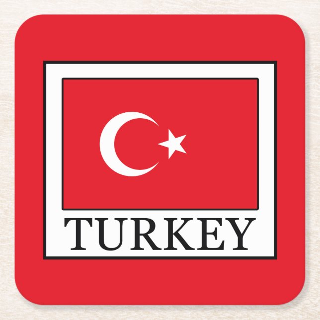 Dessous De Verre Carré Turquie (Devant)