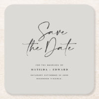 Typographiy wedding announcement
