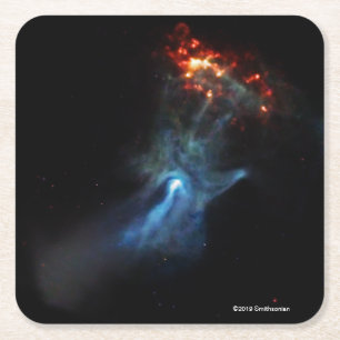 Dessous De Verre Carré Un jeune pulsar montre sa main