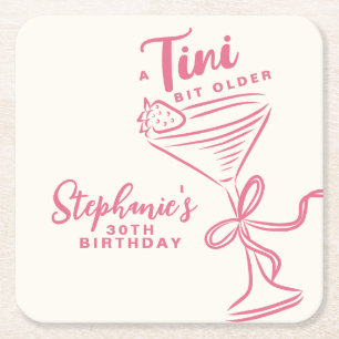 Dessous De Verre Carré Un Tini un peu plus vieux 30e anniversaire de Pink