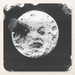 Dessous De Verre Carré Un voyage sur la Lune