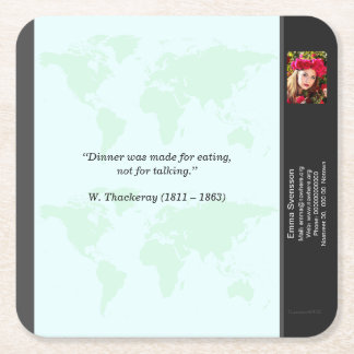 Dessous De Verre Carré Underlägg — Connect, World