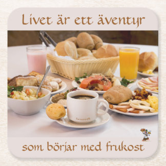 Dessous De Verre Carré Underlägg — Frukost