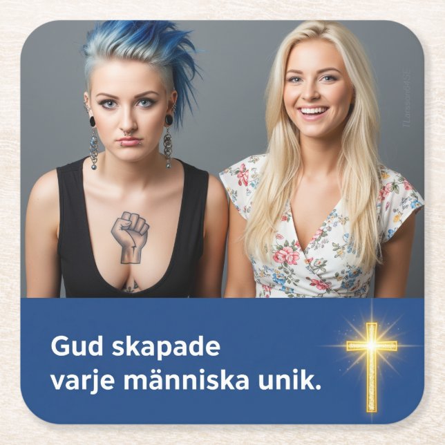 Dessous De Verre Carré Underlägg — Unik (Devant)