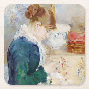 Dessous De Verre Carré Une Femme Couchant, Berthe Morisot