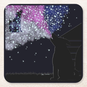 Dessous De Verre Carré Une nuit d'été avec Sirius