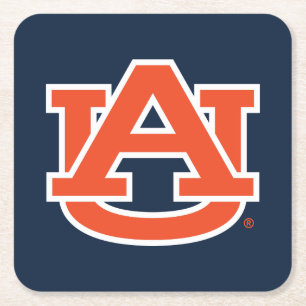 Dessous De Verre Carré Université d'Auburn   Auburn UA Logo