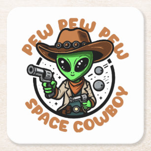 Dessous De Verre Carré Vacher spatial drôle alien