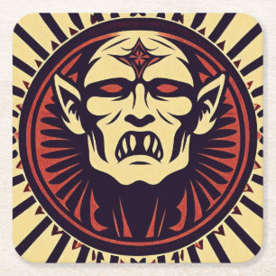 DESSOUS DE VERRE CARRÉ 'VAMPIRE'