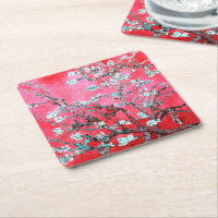 Van Gogh Almond Blossoms Rouge bleu