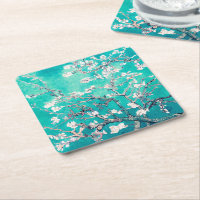 Van Gogh Almond Blossoms Turquoise