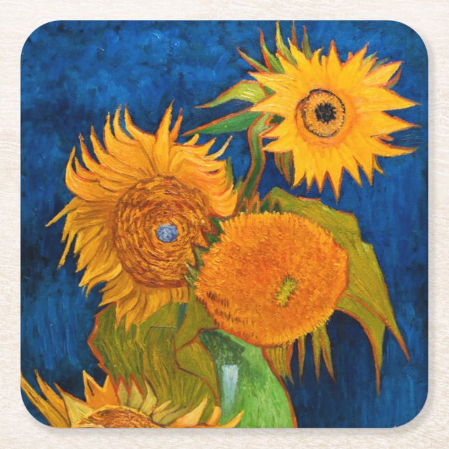Dessous De Verre Carré Van Gogh Sunflowers (Devant)