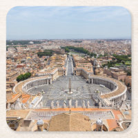 Vatican, Italie : Vue aérienne Carré de Saint-Pier