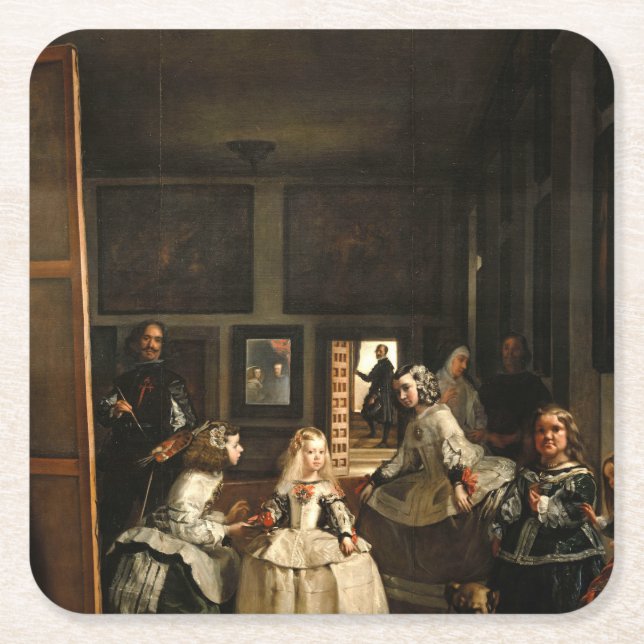 Dessous De Verre Carré VÉLAZQUEZ - Las Meninas 1656 (Devant)