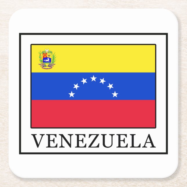Dessous De Verre Carré Venezuela (Devant)