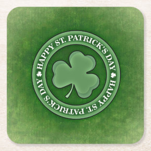Dessous De Verre Carré Vert de la Saint-Patrick