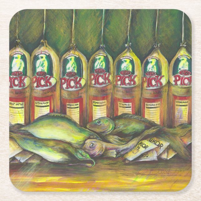 Dessous De Verre Carré Viande douce (Devant)
