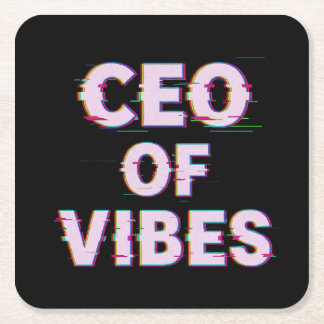 Dessous De Verre Carré VIBE CEO PROTOCOL - Reality Glitch (Instant Aura U