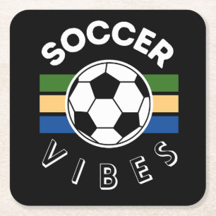 Dessous De Verre Carré Vibes de football
