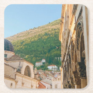 Dessous De Verre Carré Vieille ville de Dubrovnik