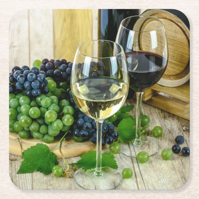 Dessous De Verre Carré Vin fin, âge à la perfection (Devant)